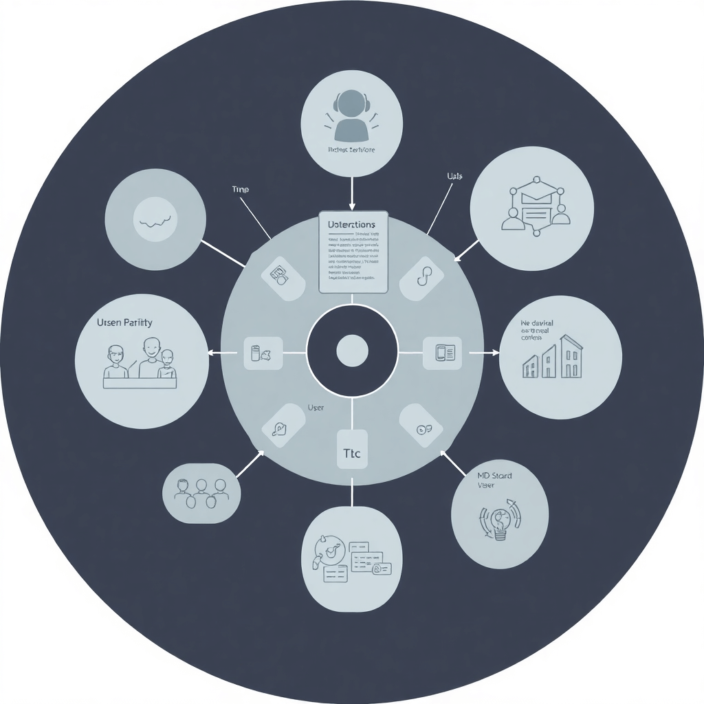 UX designer creating intuitive AI interfaces with user journey maps and interaction prototypes
