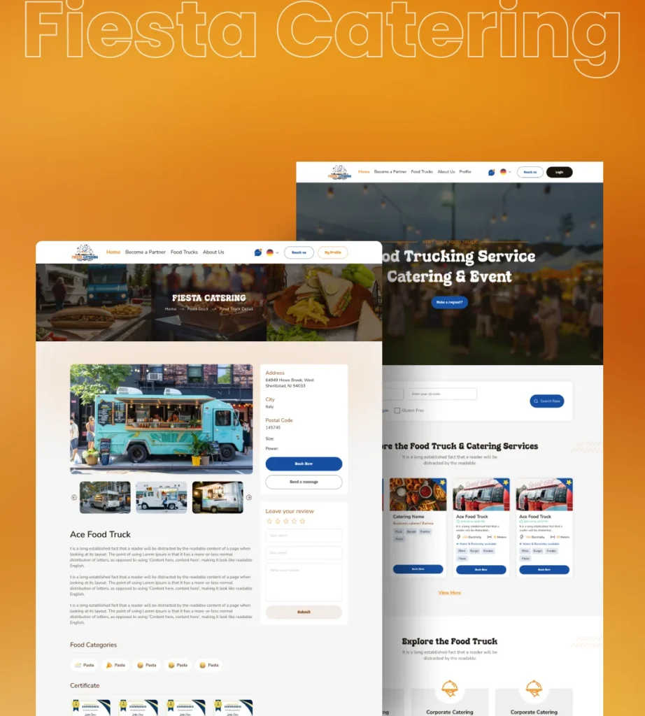 Engaging Catering Website
