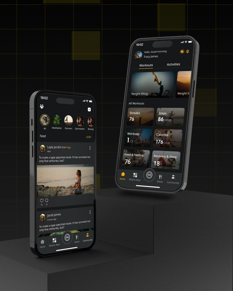 health and fitness app development