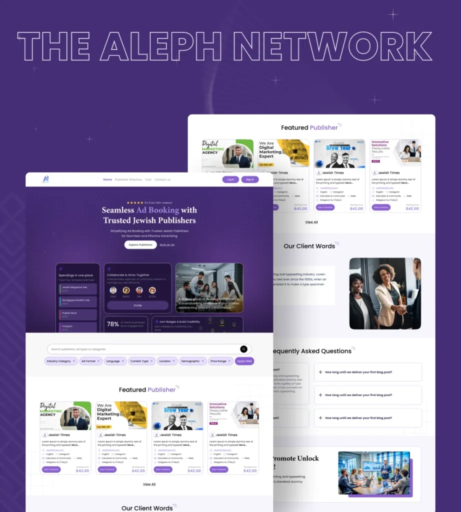 Aleph Network – WordPress Website