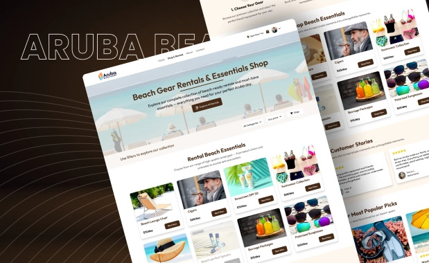 Beach Equipment Rental Website