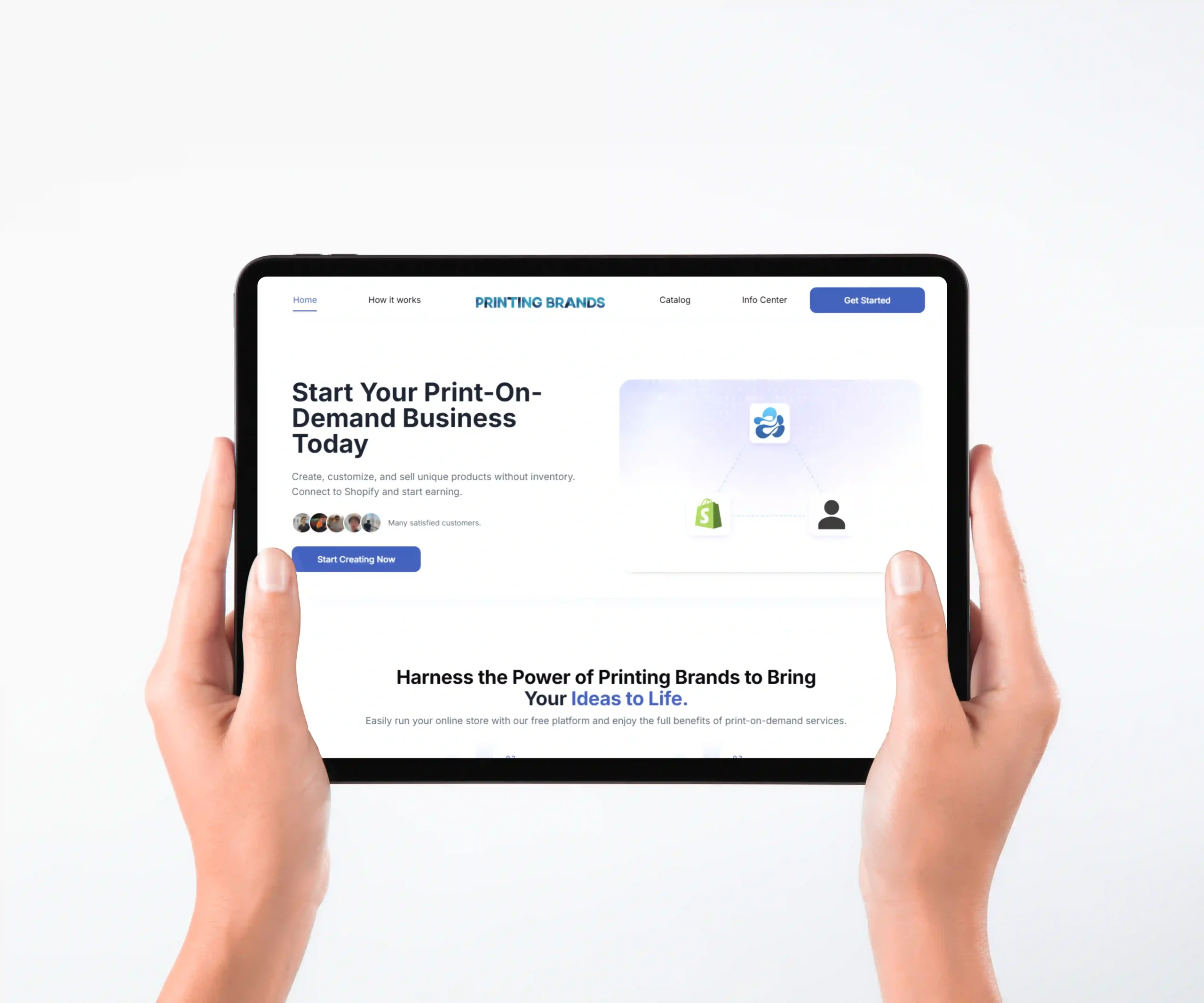Platform Tablet Mockup